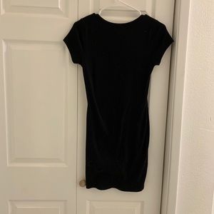 Black button dress size:large
